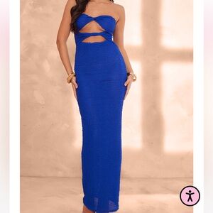 Prettylittlething blue dress